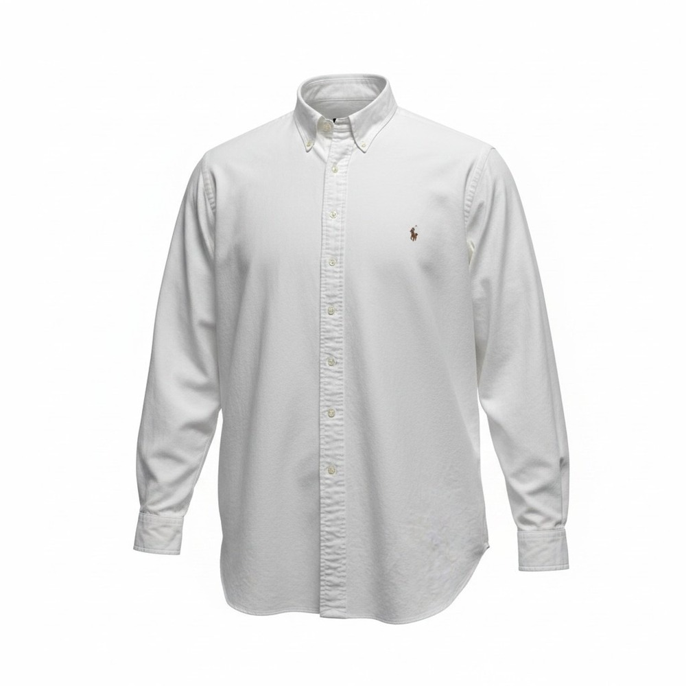 Ralph Lauren Button Down Mens 2XLT White Excellent Classic Fit Oxford Shirt